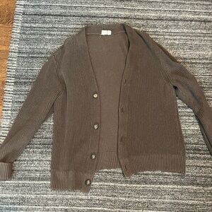 Brown Men’s cardigan Sweater